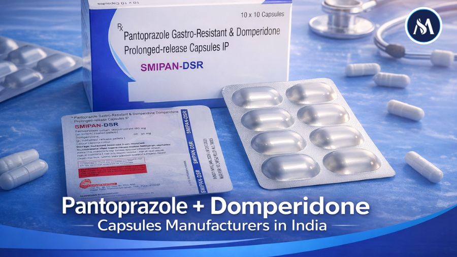 Pantoprazole + Domperidone Capsules Manufacturers in India