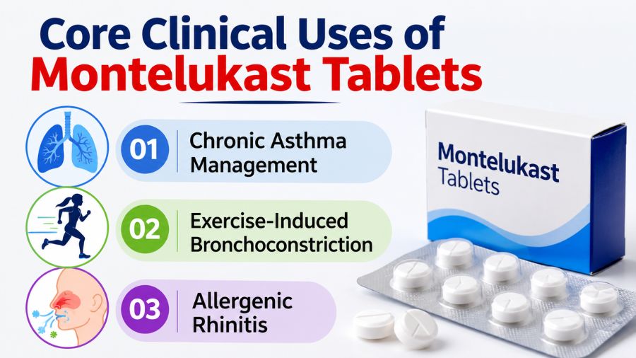 Core Clinical Uses of Montelukast Tablets