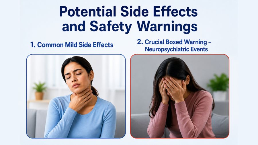 Potential Side Effects and Safety Warnings For Montelukast Tablets