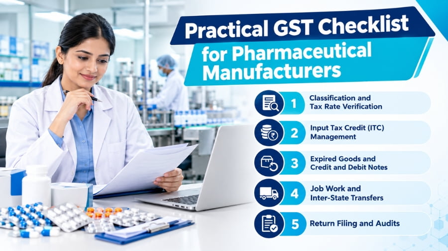 Practical GST Checklist for Pharmaceutical Manufacturers
